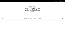 Tablet Screenshot of michaelclerizo.com